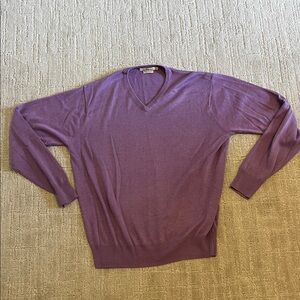 Peter Millar Lavender V-Neck Men's Sweater